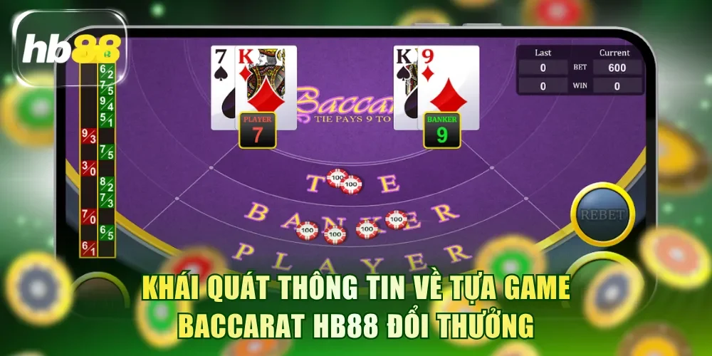 Khái quát thông tin về tựa game Baccarat HB88 đổi thưởng